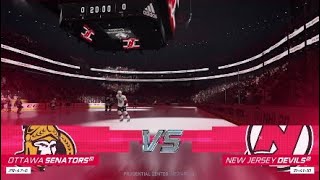 PS4 NHL 20 Ottawa Senators Vs New Jersey Devils [upl. by Phi]