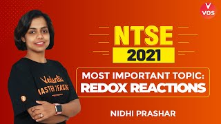 Most Important Topic  Redox Reactions  NTSE 2021 Exam  NTSE Exam Preparation  Nidhi Prashar VOS [upl. by Nnav]