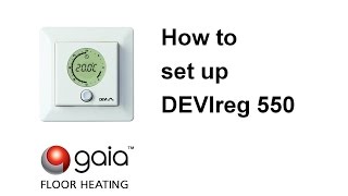 How to set up DEVIreg 550 [upl. by Acirderf]