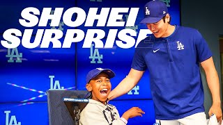 Shohei Ohtani Surprises Pediatric Patient at Dodger Stadium [upl. by Vaughn]