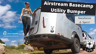 Airstream Basecamp 16X Bumper EZ Rec Rack Utility Bumper Installation amp Specs [upl. by Terry]