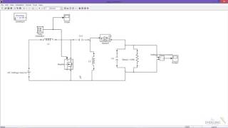 SEPIC converter part 2 buck mode  matlab simulink simulation [upl. by Simsar]