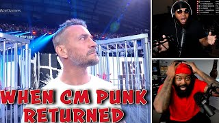 INTHECLUTCH REACTION TO CM PUNK RETURNING TO WWE AT SURVIOR SERIES [upl. by Aicetal433]