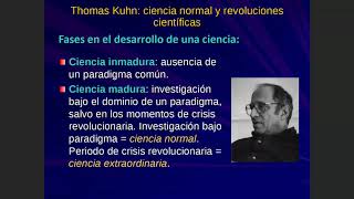 Filosofía de la Ciencia Tema 41 El desafío de Kuhn y Feyerabend a los modelos racionalistas 1 [upl. by Zeralda]