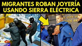 MIGRANTES ROBAN JOYERÍA CON SIERRA ELÉCTRICA EN LONG ISLAND [upl. by Alisen]