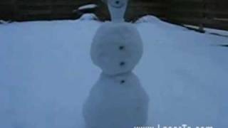 How can 150mw green laser pointer kill snowman [upl. by Leisam728]