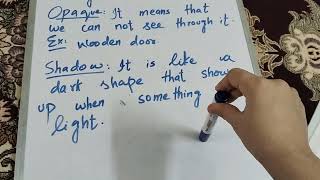 Grade3Unit3 Light and shadows 🔦Shadows Learners book part 1 [upl. by Trawets]