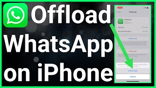 How To Offload WhatsApp on iPhone [upl. by Hoppe240]