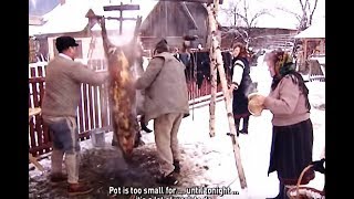 TĂIEREA ȘI POMANA PORCULUI BUCOVINA  ENGLISH SUB  Traditional ”Pig slaughter” ”Pomana” Christmas [upl. by Rotsen]