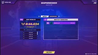 🏆Shipwrecked Speedrun World record 44634s  Rocket racing [upl. by Torruella]