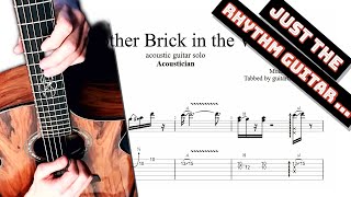 Acoustician  Another Brick In The Wall solo  guitar backing track  acoustic rhythm guitar chords [upl. by Einalem965]