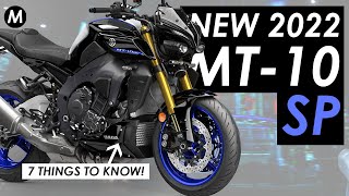 New 2022 Yamaha MT10 SP Announced 7 Things You Need To Know [upl. by Anerom]