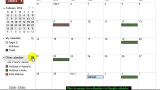 How to merge 2 calendars in Google Calendar [upl. by Candis]