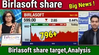 Birlasoft share latest newsbirlasoft share for long termanalysisbirlasoft share tomorrow target [upl. by Odrawde]