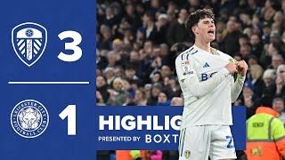 Highlights Leeds United 31 Leicester City  STUNNING COMEBACK AT ELLAND ROAD [upl. by Ydnar]