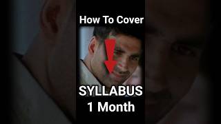 Cover Your Syllabus in 1 Month  shorts short [upl. by Sharos]