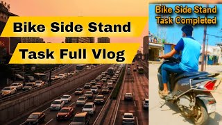 Bike Side Stand Task People Reaction viralvideo youtubevideo trendingvideo bike task ytvideo [upl. by Acenes]