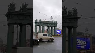 Moscow Gate Square in St Petersburg at the intersection of Moskovsky and Ligovsky Avenues [upl. by Aliek102]