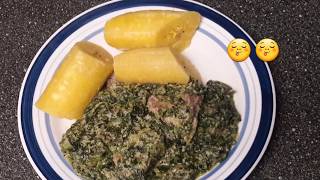 Delicious Cameroonian Ndole with Goat Meat Recipe [upl. by Aterg11]