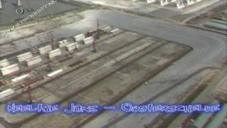 Oosterschelde storm surge barrier aerial shots Holland [upl. by Idnym81]