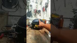 R600a compressor oil charge R134a shortvideo viralvideo youtube youtubeshorts [upl. by Ynaffit]