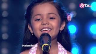 Ayat Shaikh  Blind Audition  Episode 1  July 23 2016  The Voice India Kids [upl. by Ekrub]