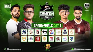 Bingo Nachos x IGL BGMI GAMEON CUP GrandFinals  Day 1 ft Godlike eSports Carnival Gaming 8 bit [upl. by Annirak660]