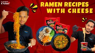 Cheesy and Spicy Ramen Recipe Collection  Cheese Samyang Buldak Ramen 4 in One food spicynoodles [upl. by Dniren205]