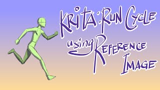 Krita Run Cycle Using Reference Image [upl. by Tirreg]