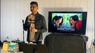 Khamoshiyan  Karaoke singing  Amit Patel  Title Track Original Singer Arijit Singh  YB event [upl. by Zechariah]