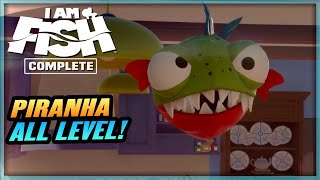 I AM FISH Gameplay Walkthrough  Piranha All Levels 123  PC Xbox Series X Game Pass [upl. by Aba369]