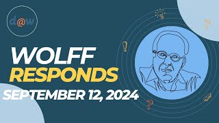 Wolff Responds quotConcepts of an Economic Planquot September 12 2024 [upl. by Kristal]