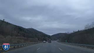 I81 Roanoke to Christiansburg Virginia Scenic Mountain Drive [upl. by Arinay]