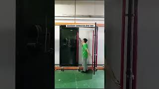 Aluminum commercial pivot door testing doors pivotdoor entrancedoor aluminium aluminium custom [upl. by Tearle]