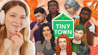 starting a NEW sims challenge TINY TOWN  blue 1 [upl. by Edyak]