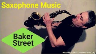 Baker Street  Saxophone Music and Backing Track Download [upl. by Ric]