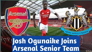 Newcastle United vs Arsenal  16 Years Old Nigerian Josh Ogunaike Trains With Arsenal Senior Team [upl. by Huston]