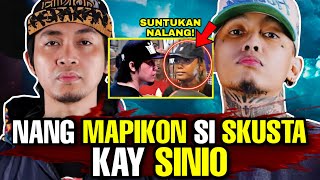 Nang MAPIKON si SKUSTA kay SINIO  Ft FLOW G  FlipTop vs Ex Battalion [upl. by Nrev779]