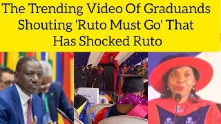 Ruto Shocked As Graduands Shout Ruto Must Go As They Refuse To Listen To His Speechrutocitizentv [upl. by Elsworth]