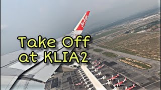 AirAsia Take Off at KLIA2 Runway 33 [upl. by Anesuza134]