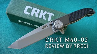 CRKT M40 02 Review  Kit Carson Design with innovative Deadbolt Lock [upl. by Nodyl]