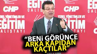 Ekrem İmamoğlu canlı yayında açıkladı Beni görünce kapıyı kilitleyip arka kapıdan kaçtılar [upl. by Oatis910]