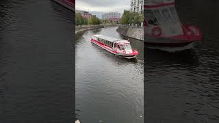 Watching a river cruise go by on the Spree River [upl. by Auqinat]