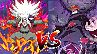 JIRAIYA SAGE MODE VS PAIN TENDO  Ninja Blade Dynasty [upl. by Llertac]