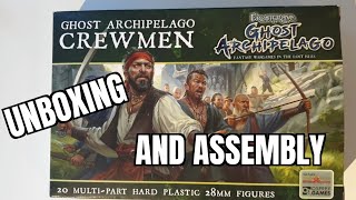 Unboxing and review Crewmen for Frostgrave  Ghost archipelago [upl. by Yadnus]