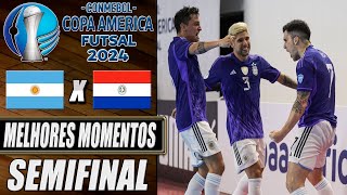 Argentina X Paraguai  SEMIFINAL  Copa América de Futsal 2024 09022024 [upl. by Asi]