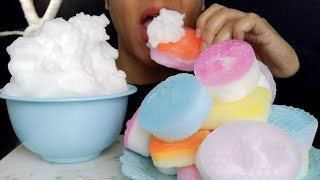 ASMR FOAM ICE SOAP WITH BUBBLE ICEJUST BITES1138 [upl. by Shay]