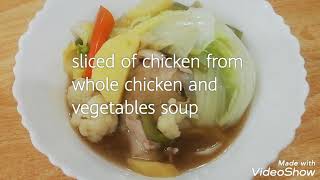 WHOLE CHICKEN AND VEGETABLES SOUP Recipe by TnT Kitchen [upl. by Miun700]