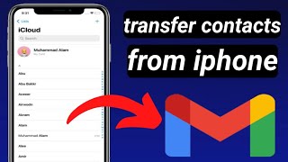 How to Move all contacts from iphone to gmail account  sync icloud contacts to gmail [upl. by Lyrret49]