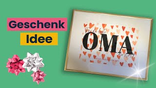 Geschenkidee für Oma  kreative Geschenke selber basteln [upl. by Obocaj710]